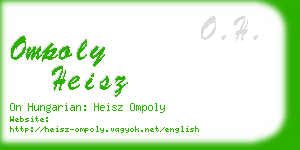 ompoly heisz business card